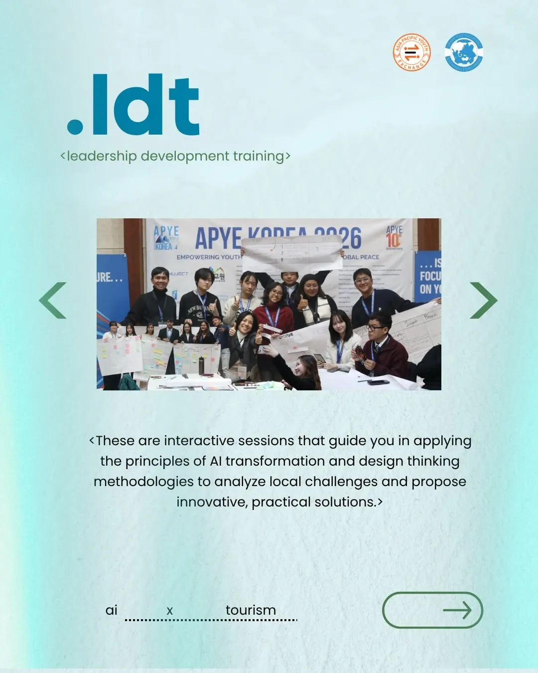 Asia Pacific Youth Exchange (APYE Korea 2027) gallery photo 2 - Bamnang