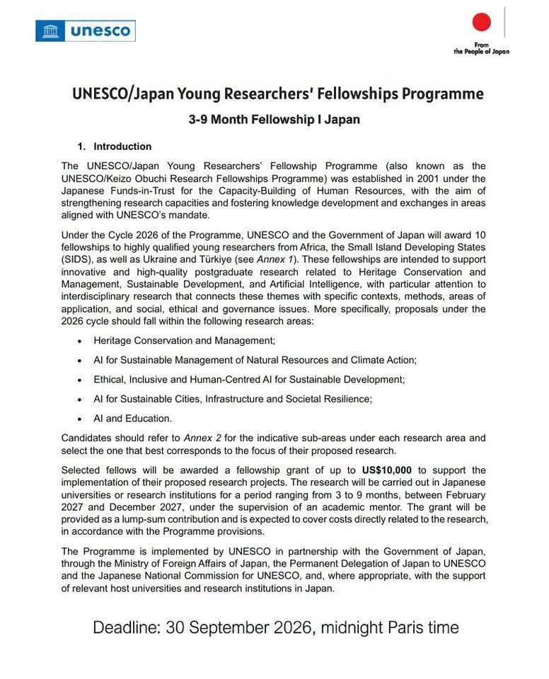  UNESCO/Japan Young Researchers' Fellowship Programme gallery photo 1 - Bamnang