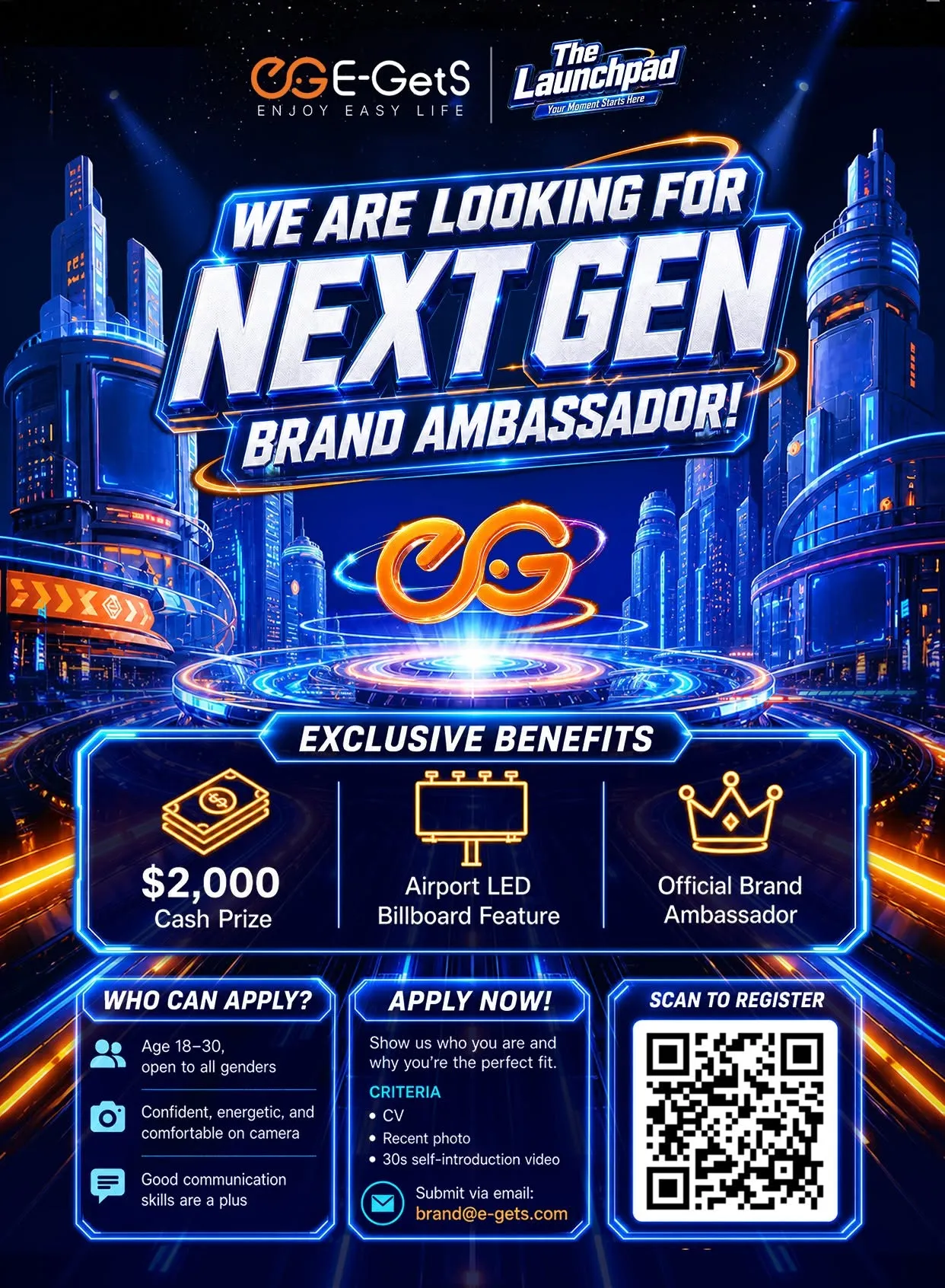 E-GetS Next Gen Ambassador. The Launchpad - 2026 gallery photo 1 - Bamnang