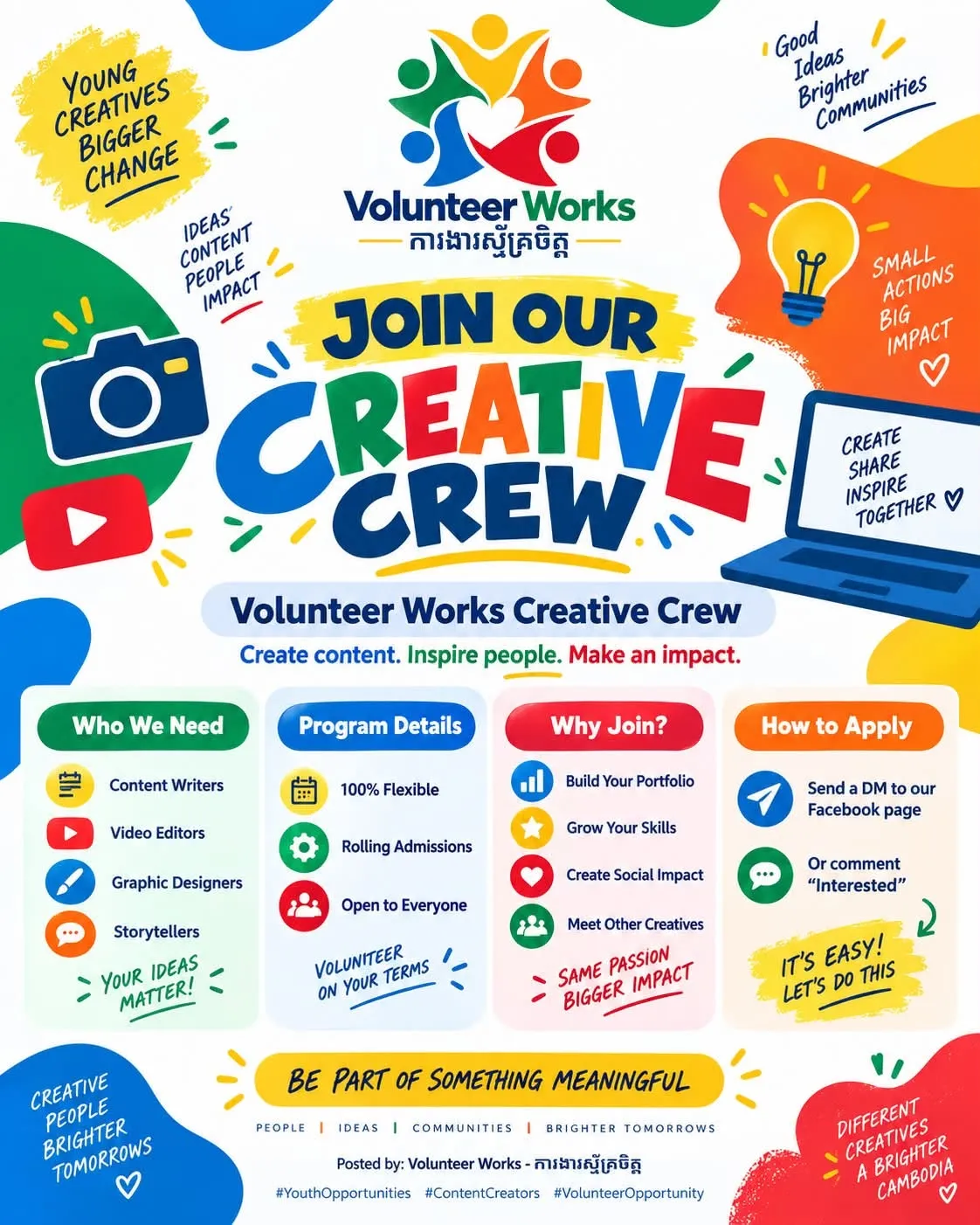 Volunteer Works - Call for Creative Crew gallery photo 1 - Bamnang
