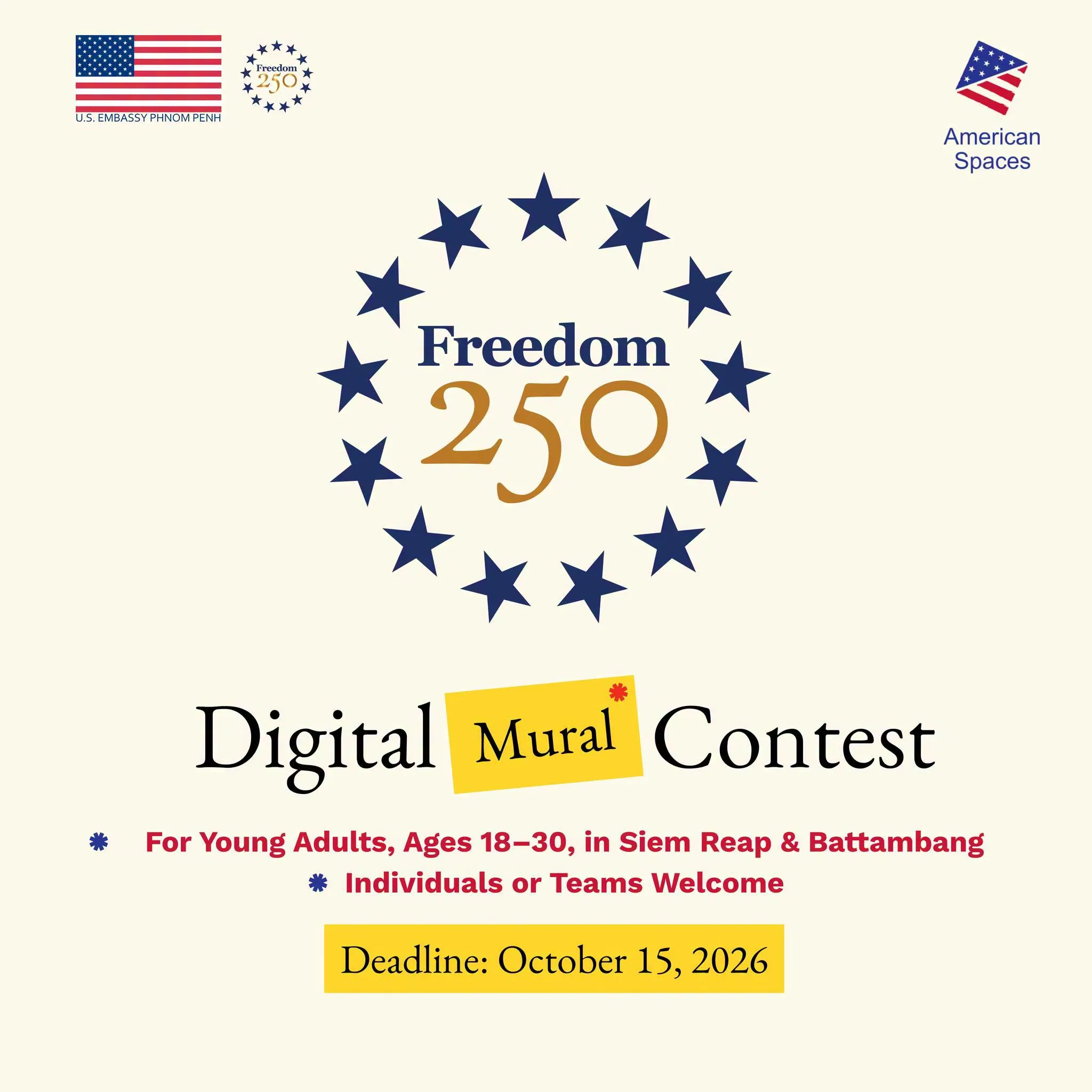 Freedom 250 Mural Contest cover - Bamnang